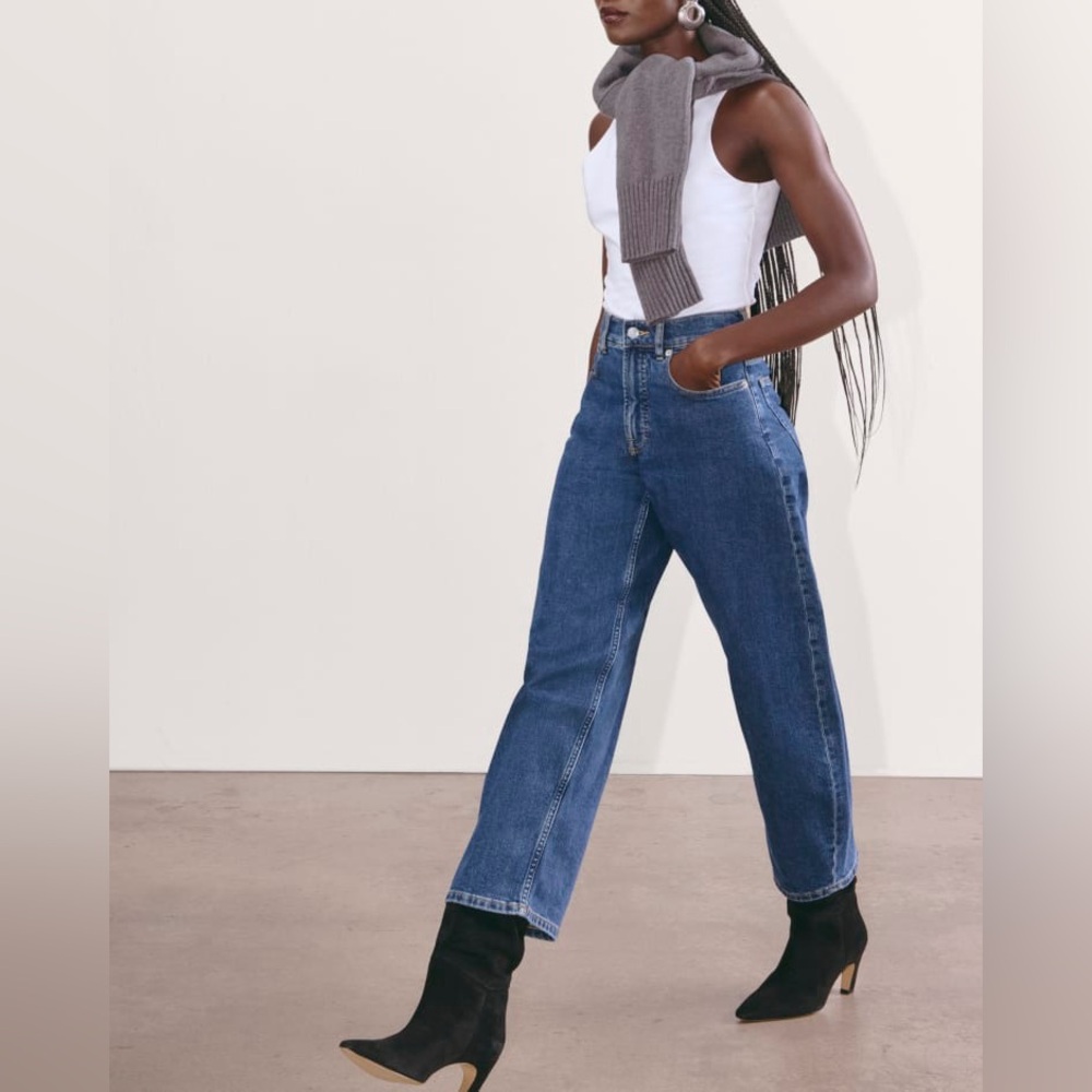 Everlane Way High Barrel Jeans size 26